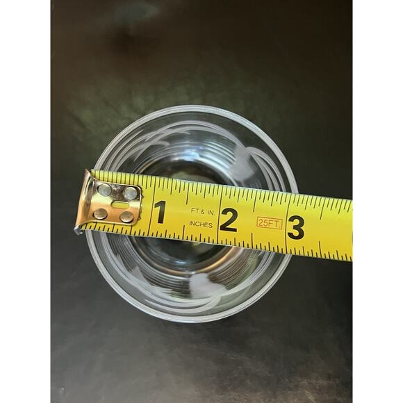 4 ROLF Elegant Glass PALM TREE Frost Deep Cut DOUBLE OLD FASHIONED Rock Tumblers - Picture 6 of 6